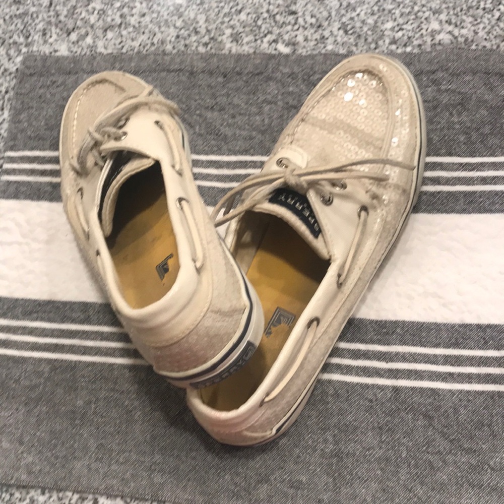 Sparkly white sperrys - Picture 2 of 3